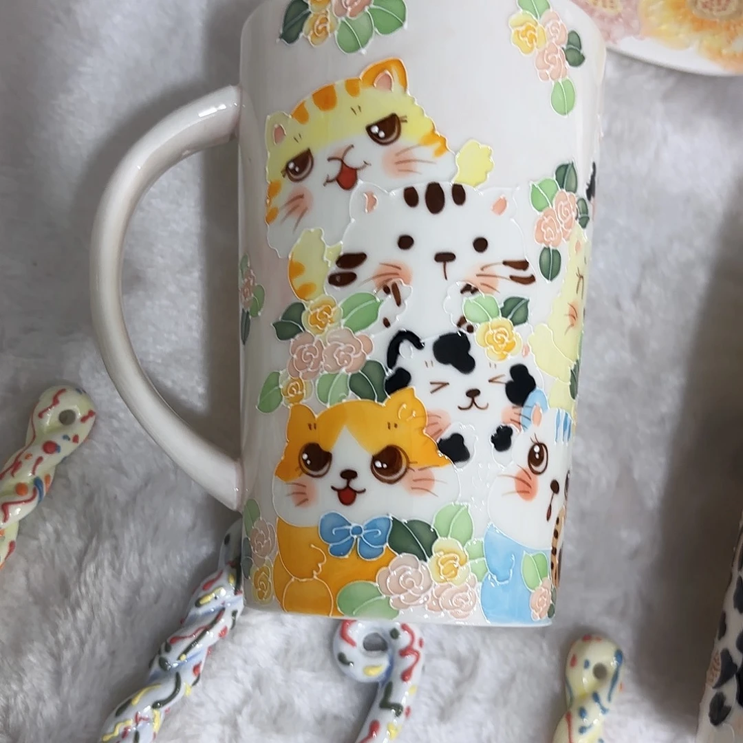 c***y手绘高温釉下彩陶瓷