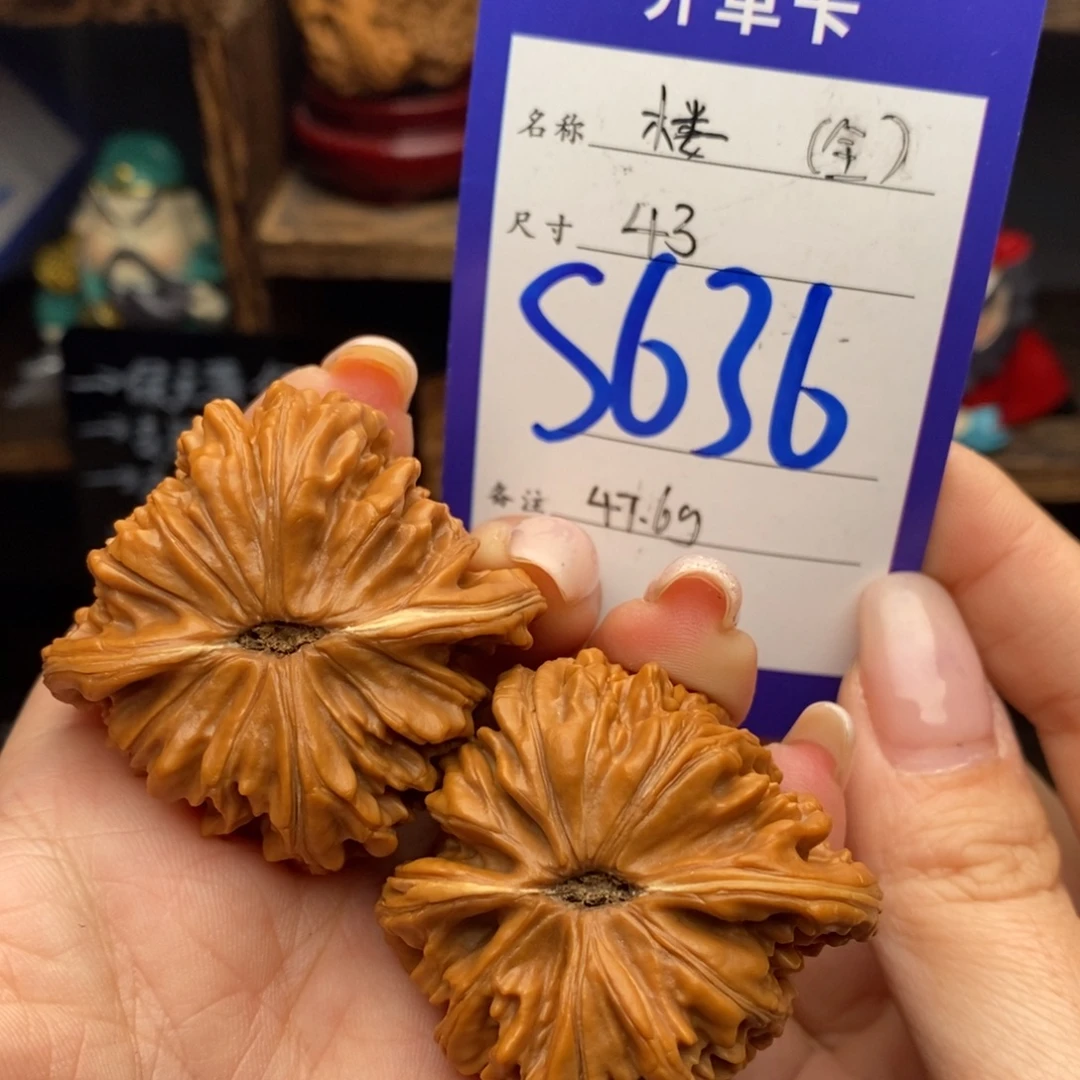 吊坠文玩核桃43山地四座楼全品