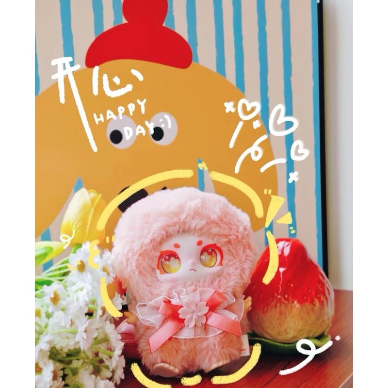 【拆盒】三只宝_小甜妹的樱花恋曲系列_宁宁潮玩摆件盲盒