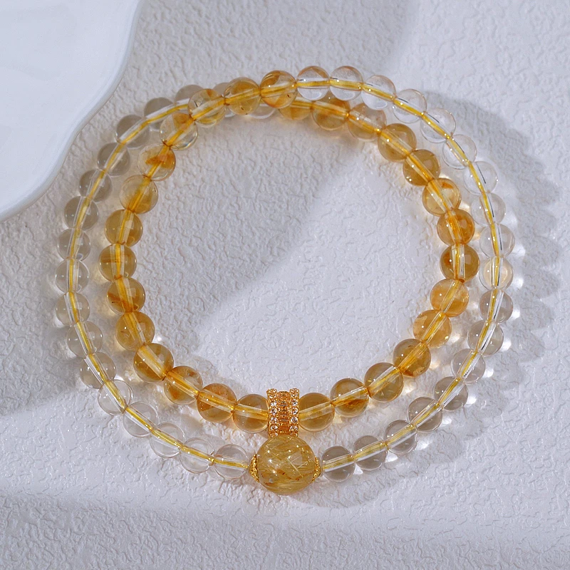 【吸米起富 】水晶手串18（天然珠宝多样性发其一）