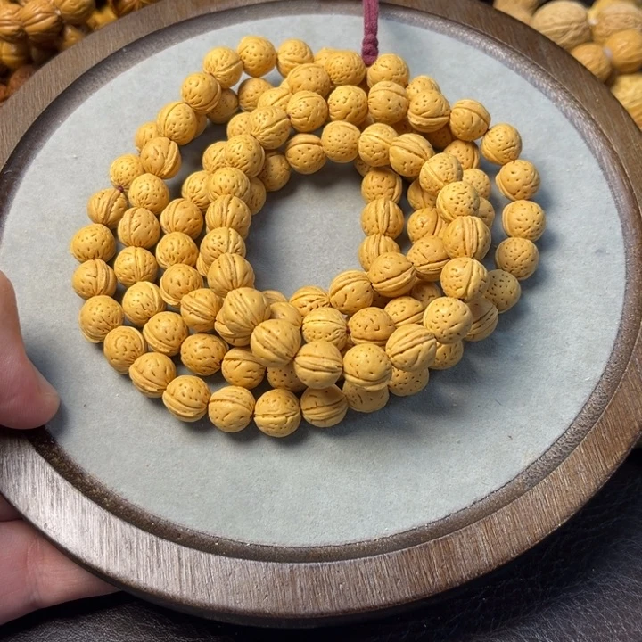 手串桃核10尺寸金豆脖挂108
