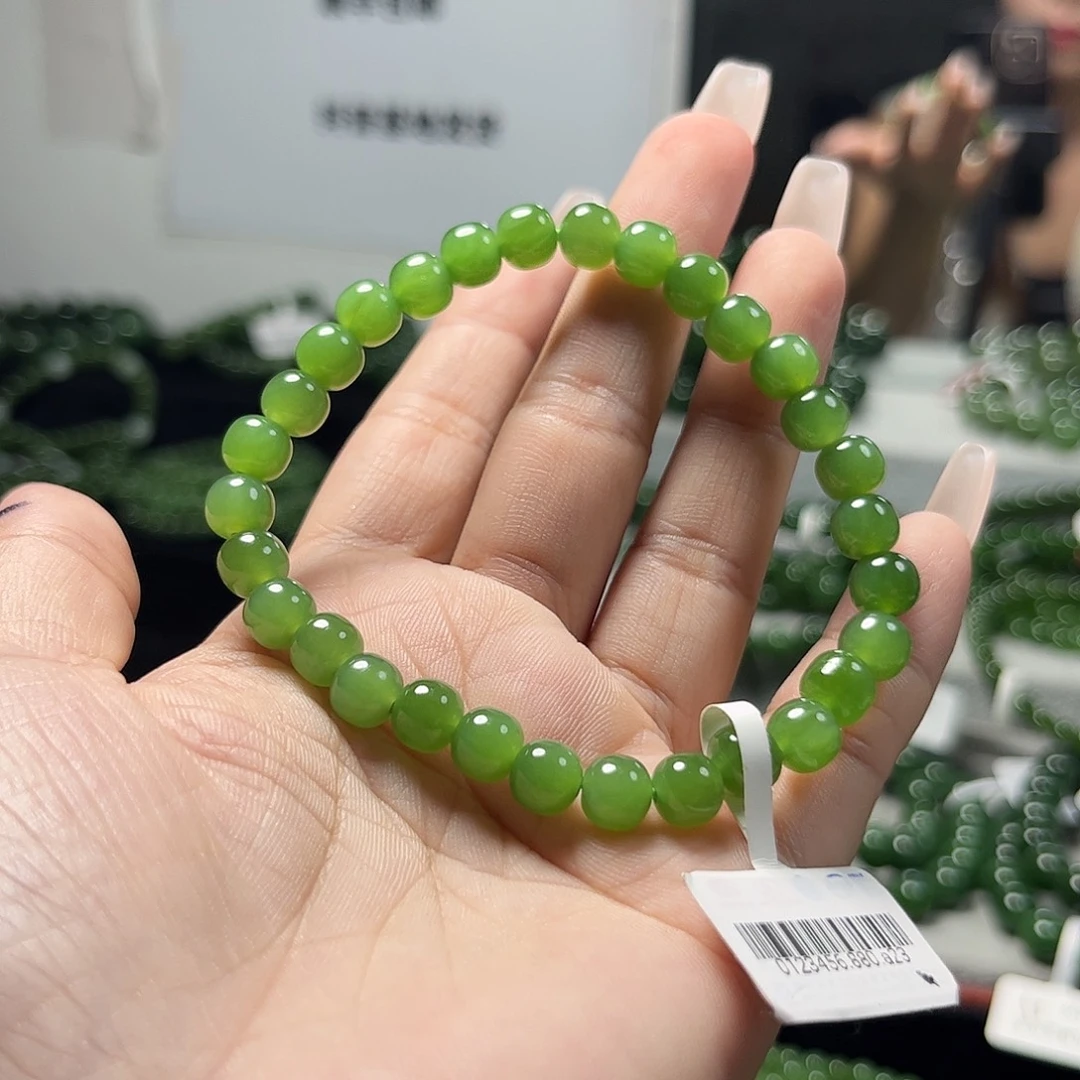 和田玉（碧玉）未镶嵌手链7