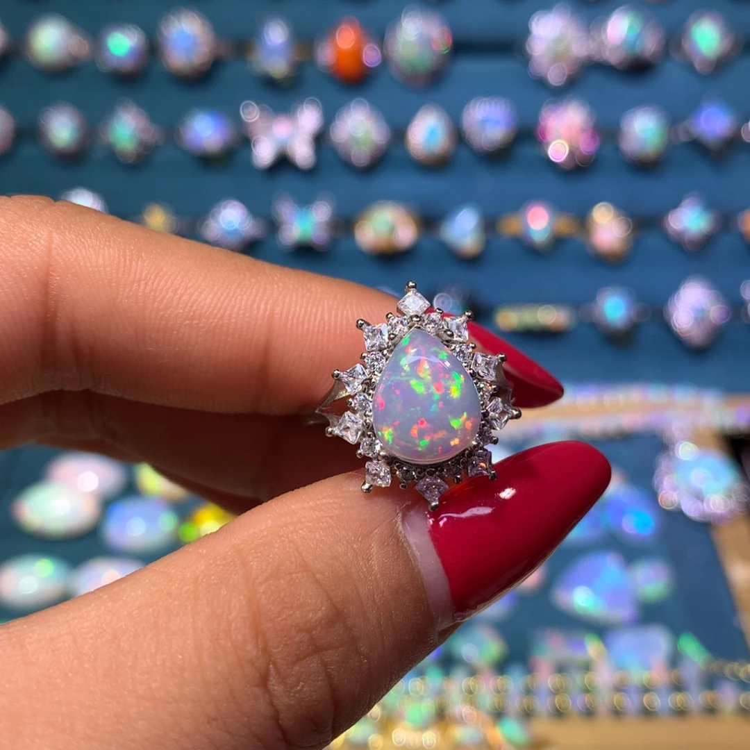 欧泊银S925镶嵌戒指款