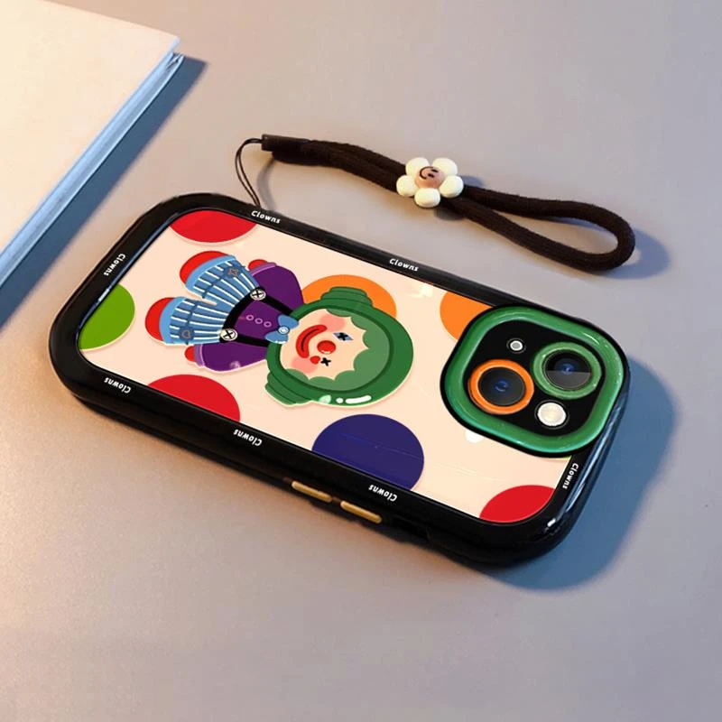 款12全包15防摔14创意11卡通xs潮牌苹果8plus女款por搞怪耳机小丑