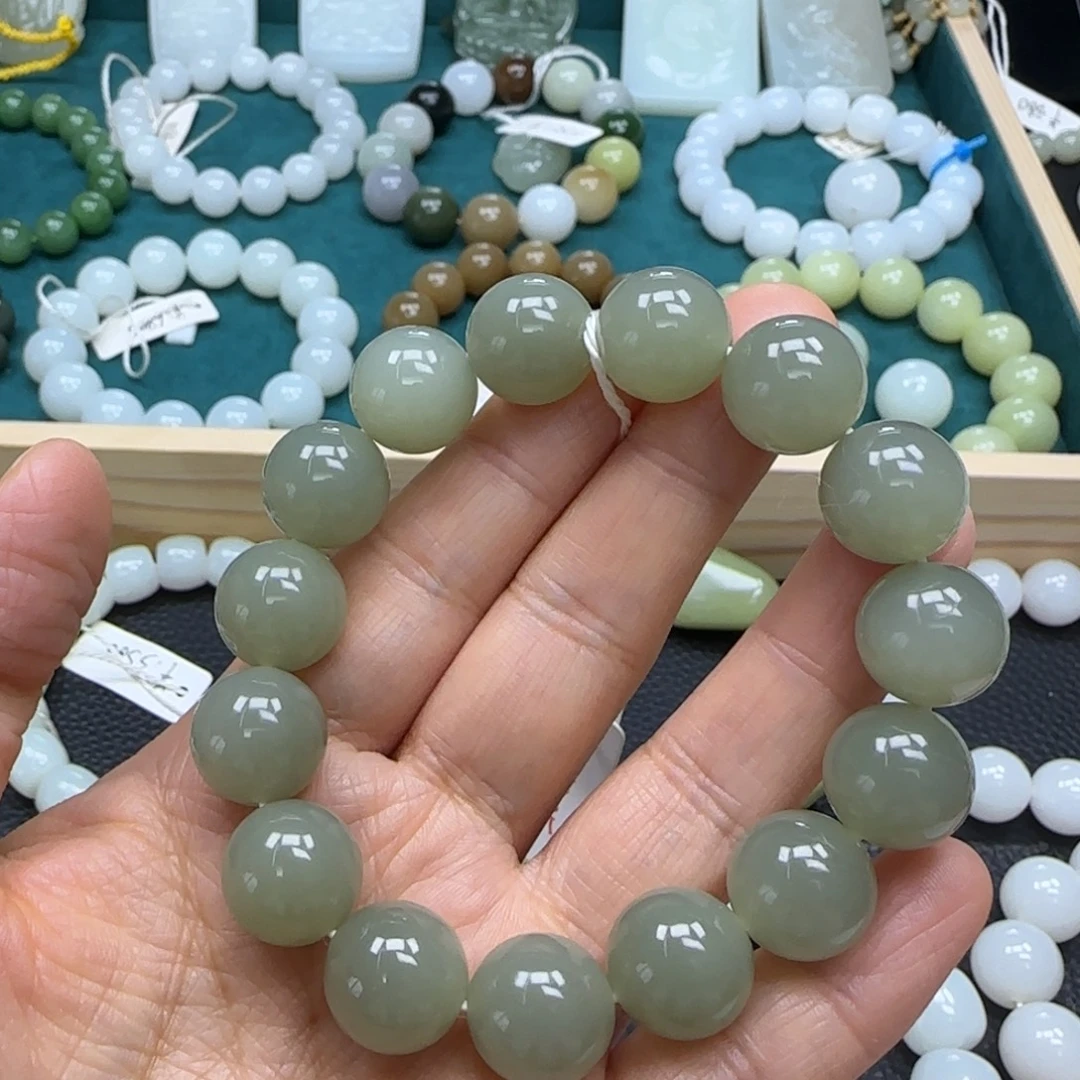 和田玉未镶嵌手链