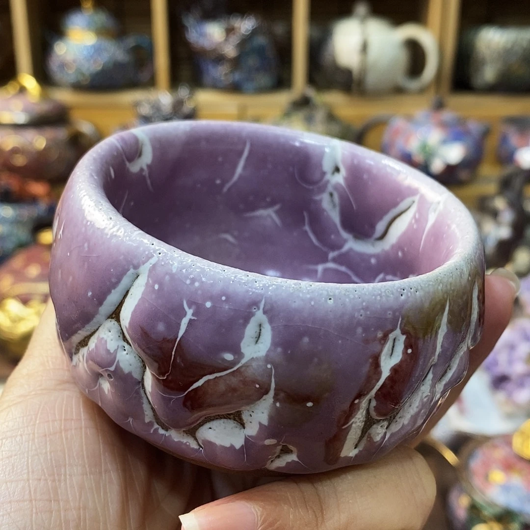 粗陶柴烧志野茶器