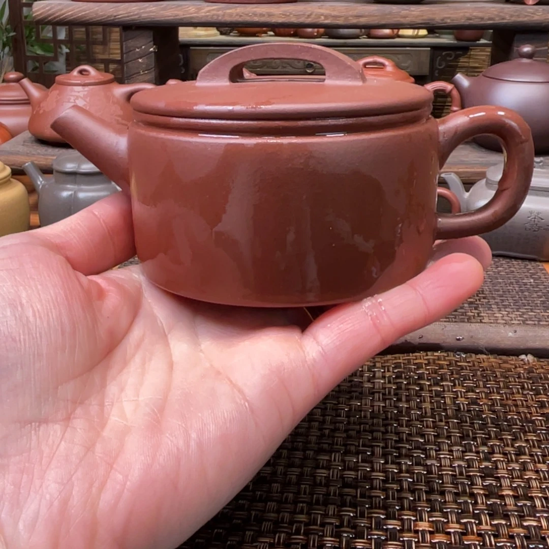 紫砂茶壶宜兴原矿紫砂手工制190