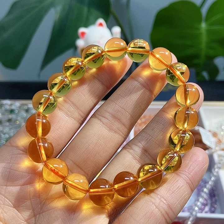 水晶手链未镶嵌黄水晶