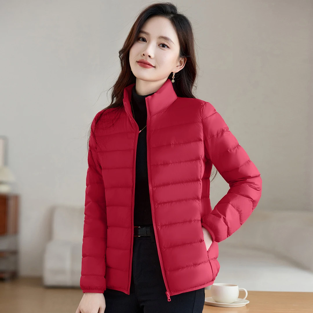 短款立领轻薄羽绒服2025秋冬款爆款时尚洋气高贵高级品质保暖外套