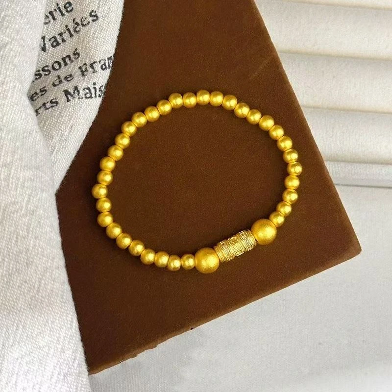 【小玉甄选】福气满满简约时尚合金材质可转动手链【SSL03】