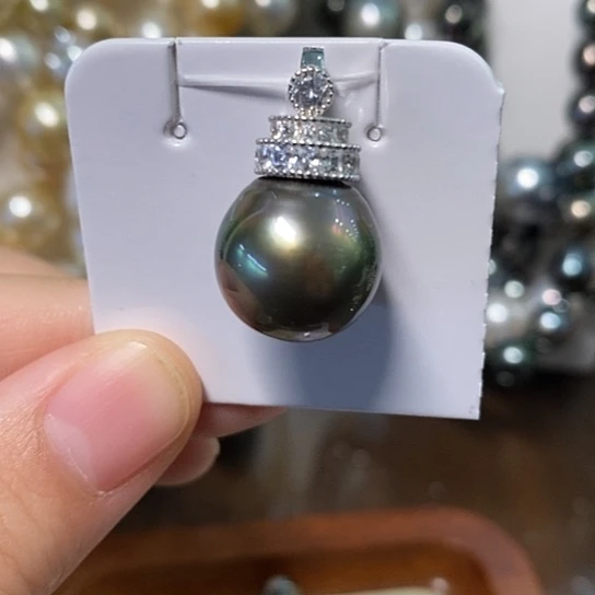 海水珍珠颈饰银S925镶嵌14-15