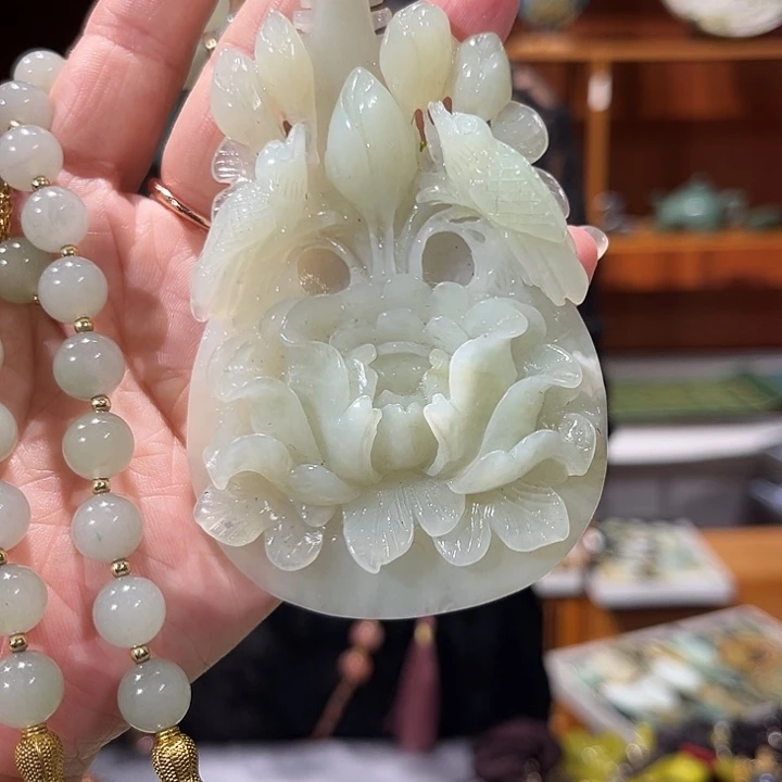 未镶嵌岫玉毛衣链