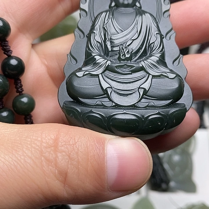 和田玉（青玉）未镶嵌颈饰