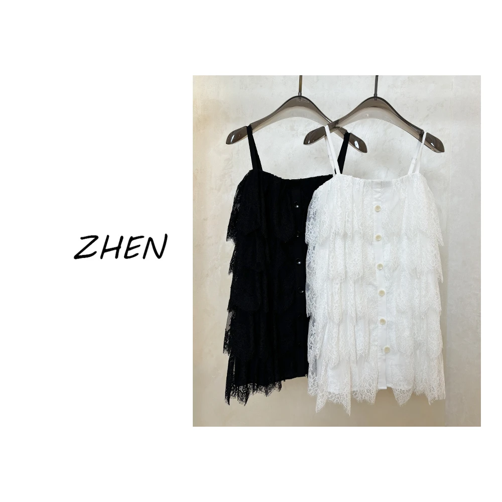 【ZHEN】20704 2025新款修身显瘦气质小众设计师款吊带