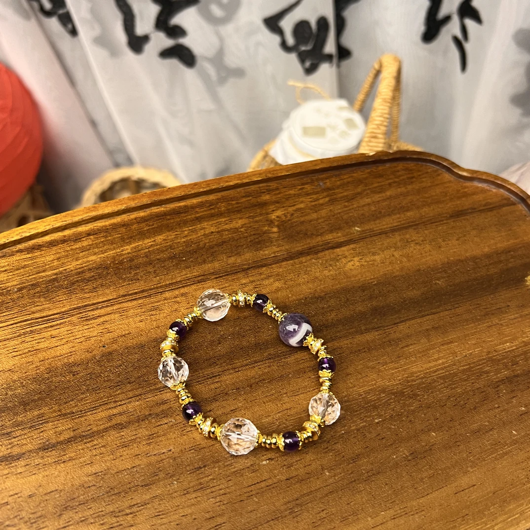 【九紫离火】设计手串百搭紫水晶
