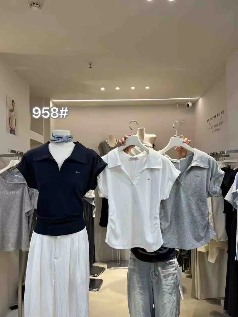 DXJ 2025夏季女士新款时尚POLO衫短袖 958
