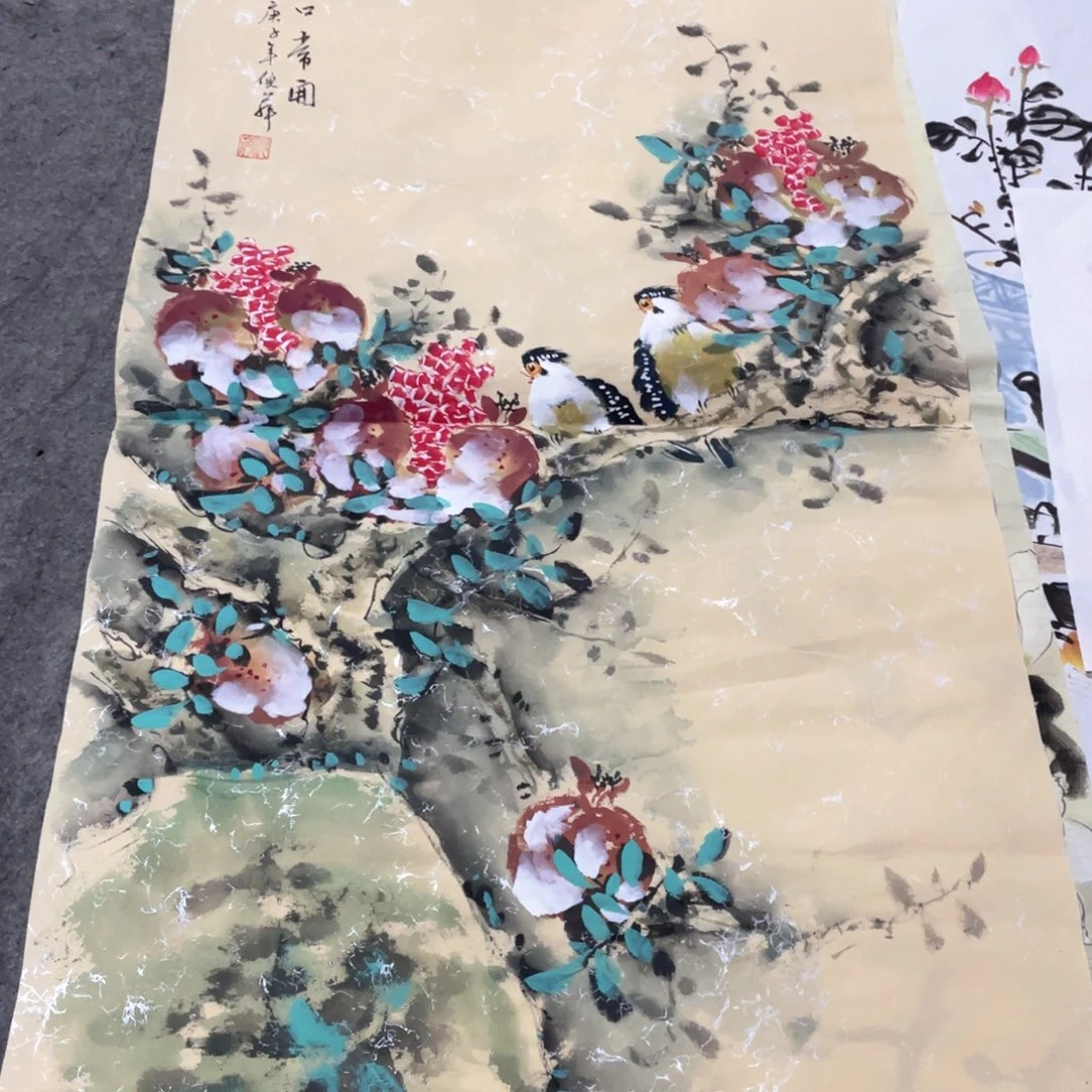 国画国画作品画心一张