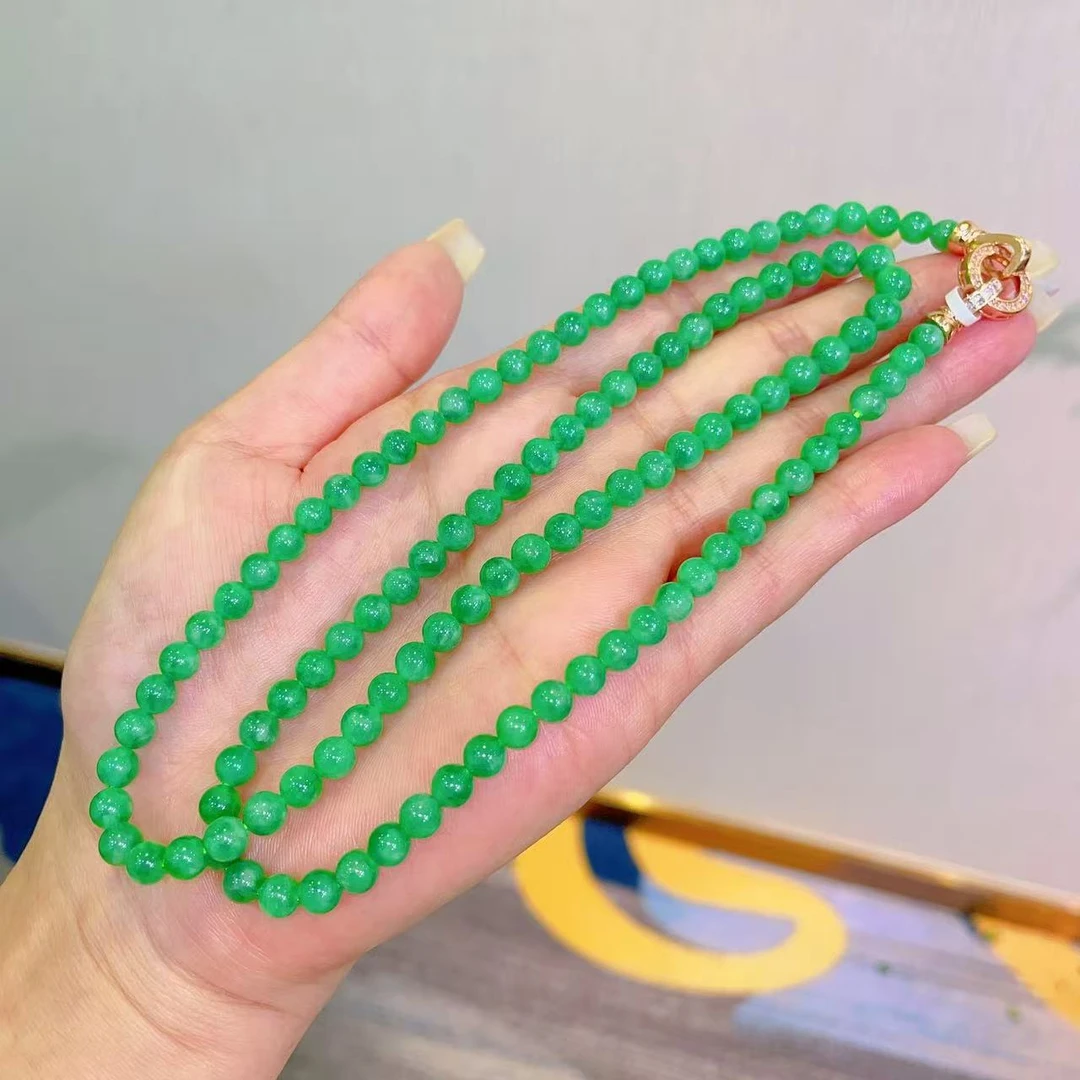 【李哥推荐】翡翠项链5-6m左右@ZY51031056@