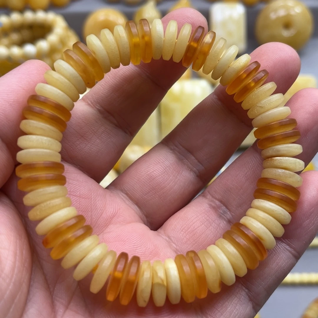 琥珀未镶嵌手链手串