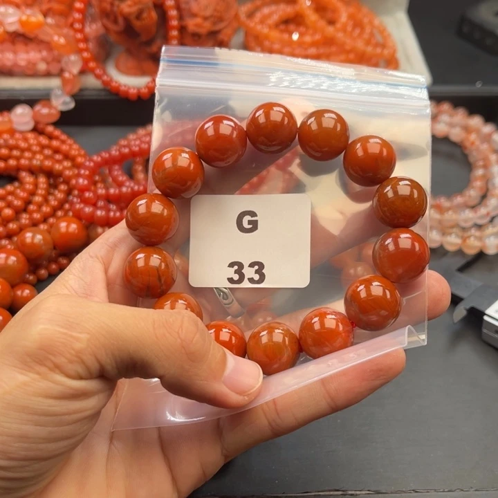 永***忆南红玛瑙未镶嵌多样性发货默认微瑕称重16mm