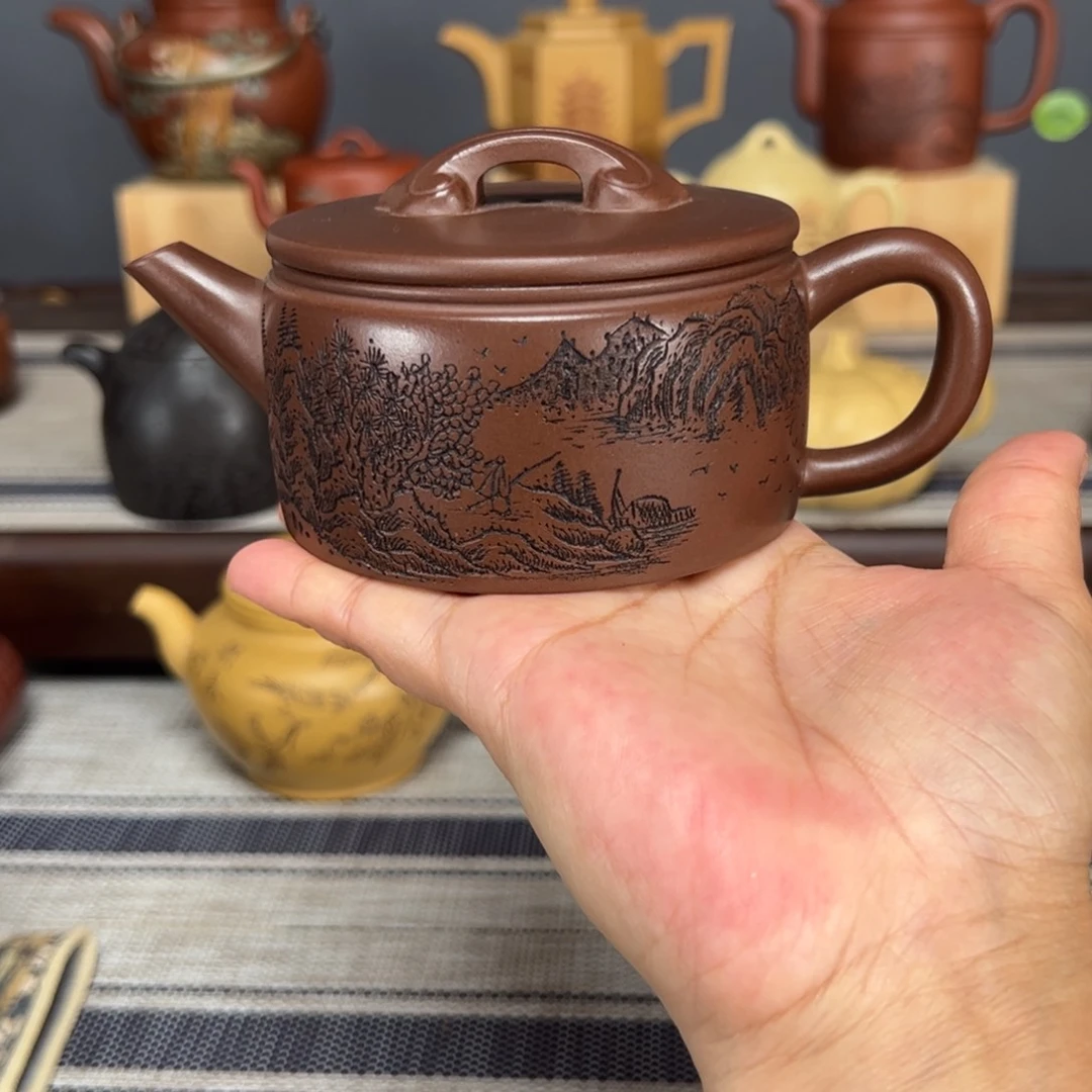 茶壶紫砂汉瓦紫泥