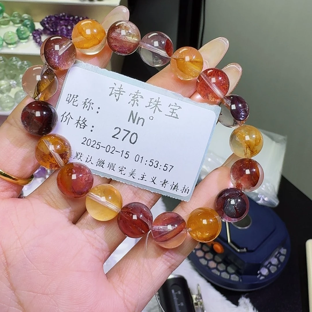 水晶手链未镶嵌N*°锦鲤胶花11