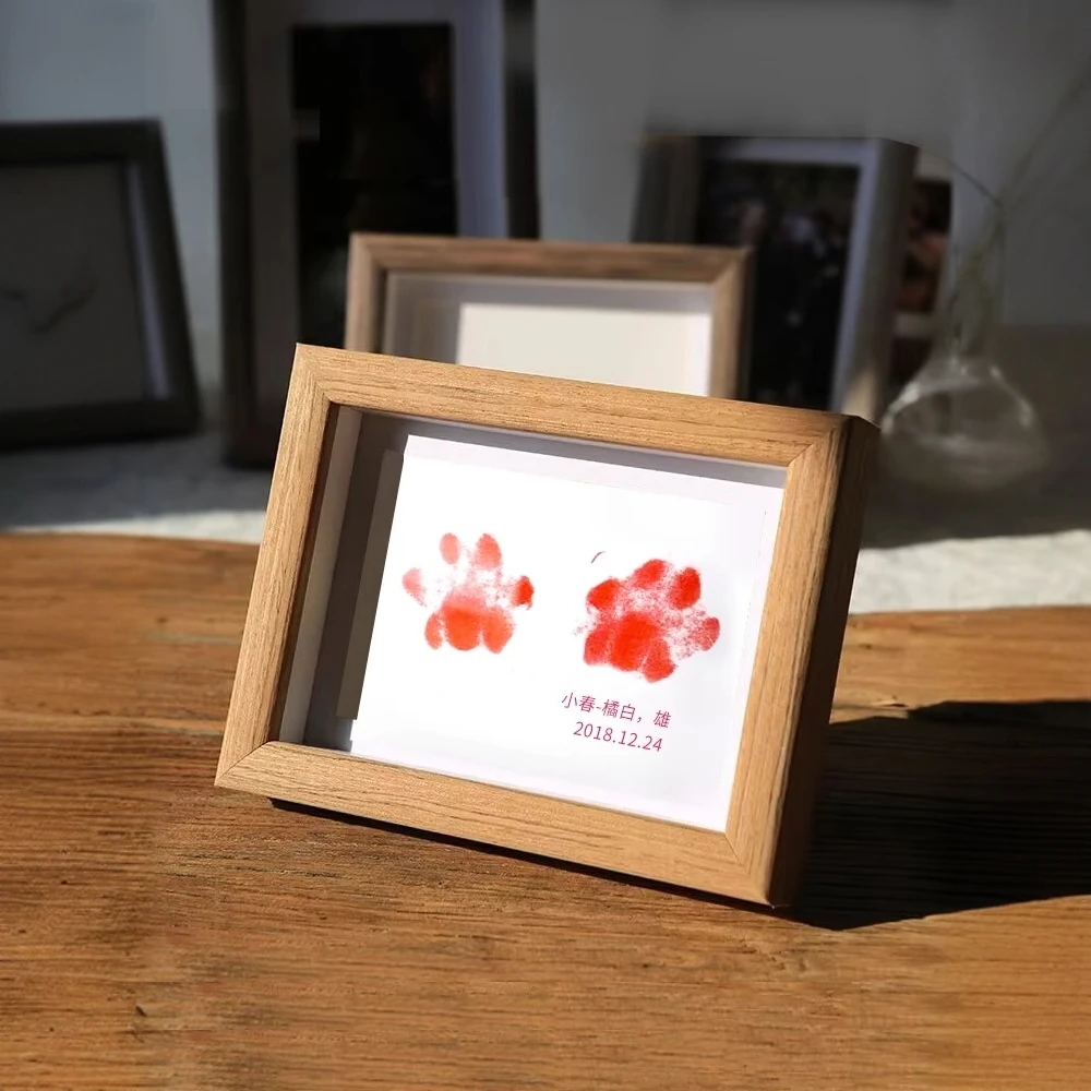宠物爪印纪念手印脚印爪子印印泥猫咪狗狗纪念相框抓印足印台印章