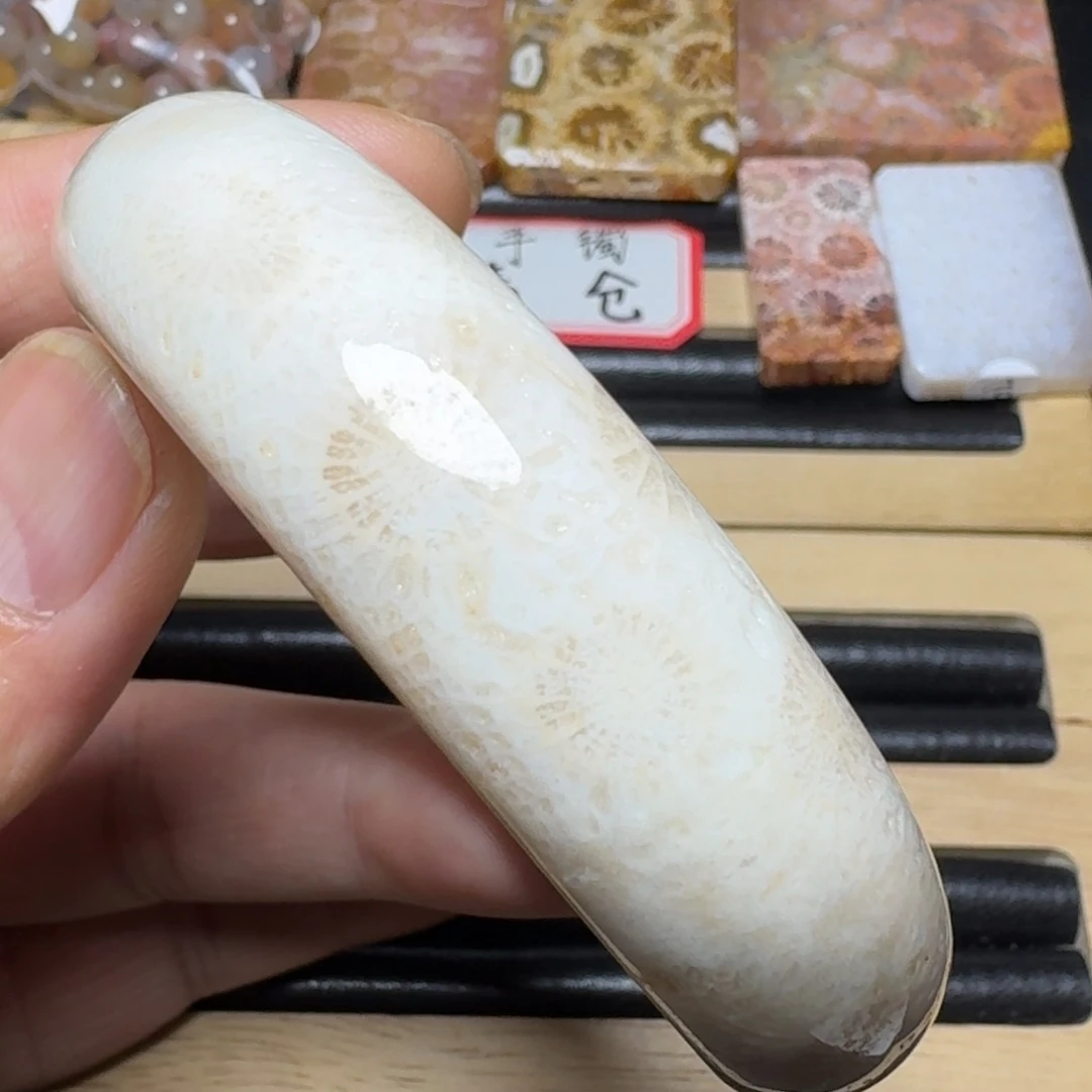 硅化玉纯天然色有机玉石未镶嵌56.5圈口