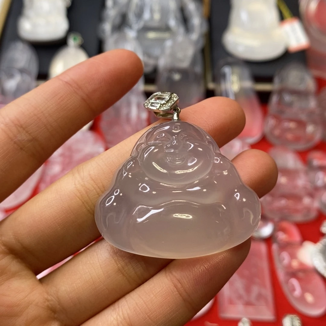 石英质玉未镶嵌吊坠