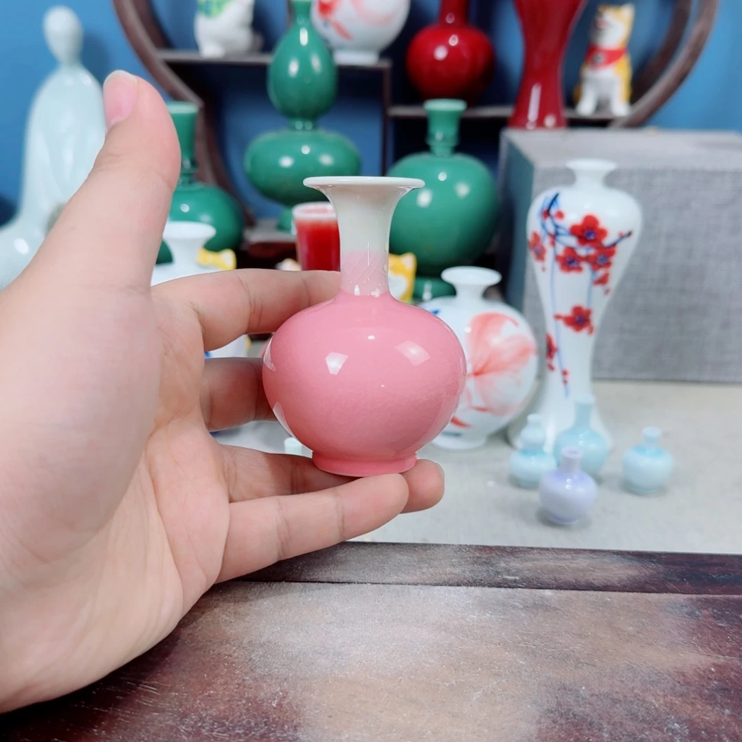 陶瓷手工小花器摆件