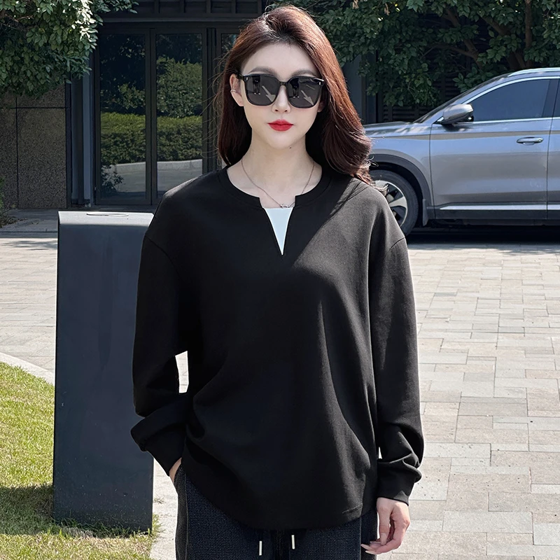 卫衣男款爆款2025新款高级感纯色休闲长袖卫衣宽松百搭上衣