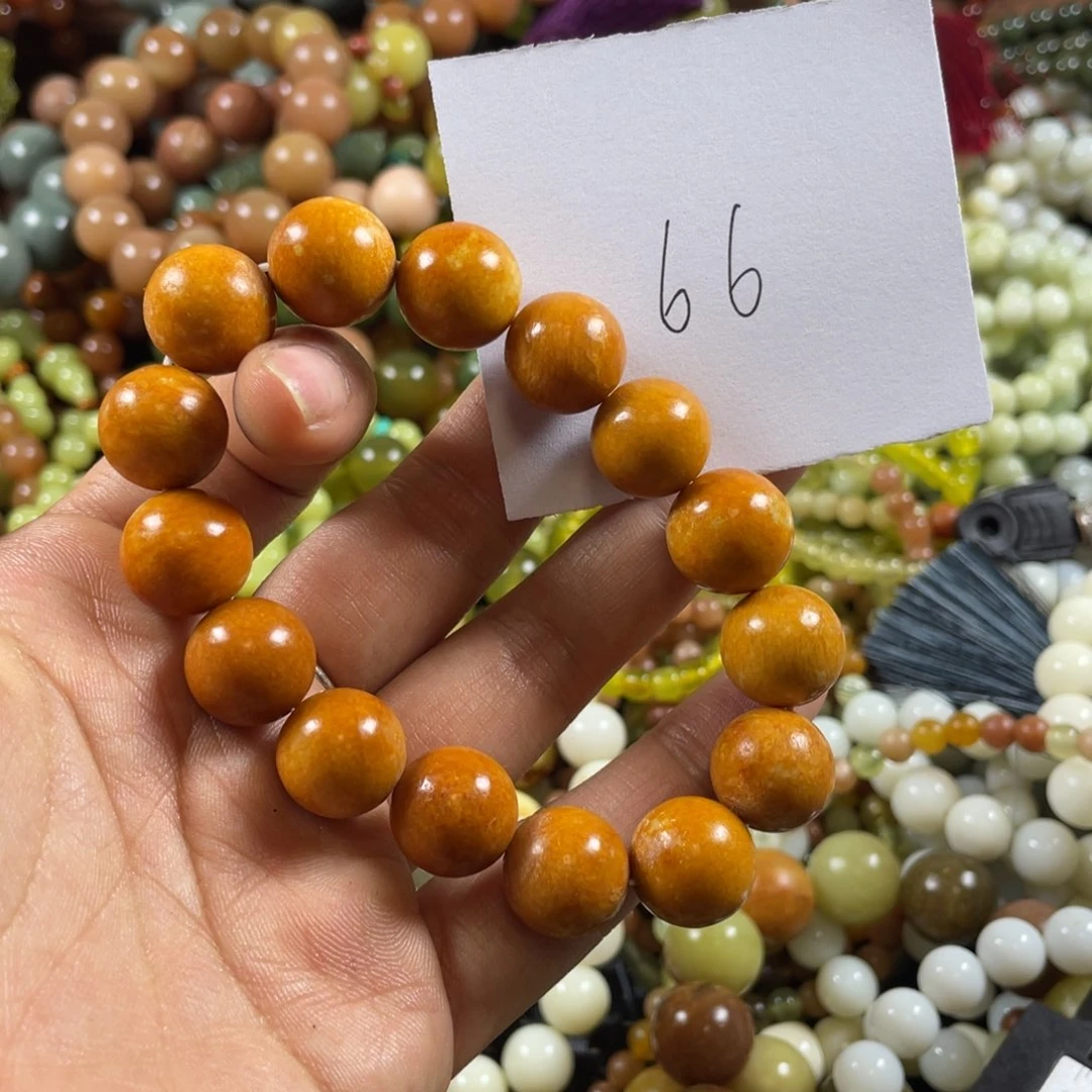 未镶嵌蛇纹石玉手链