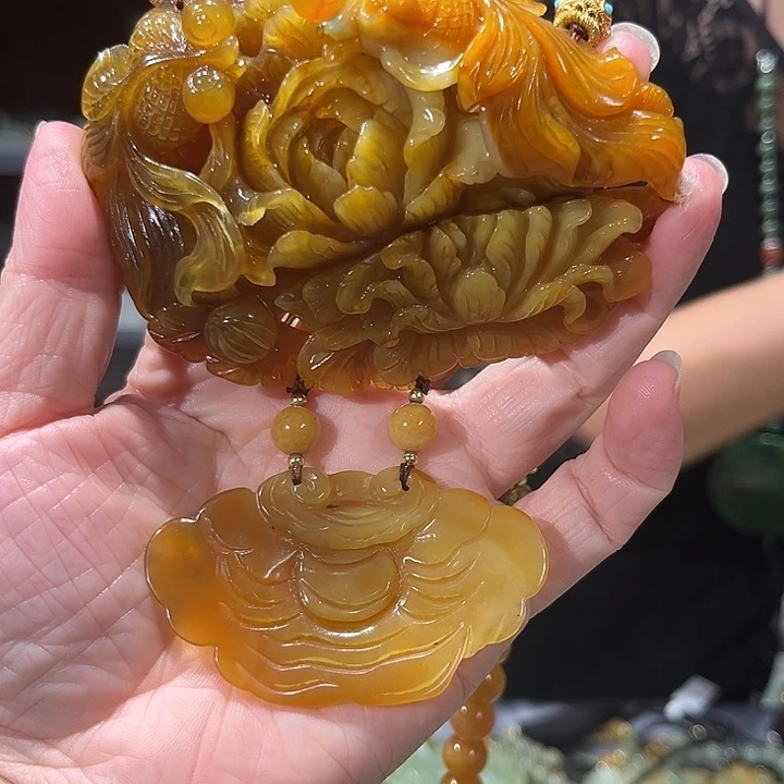 未镶嵌岫玉毛衣链