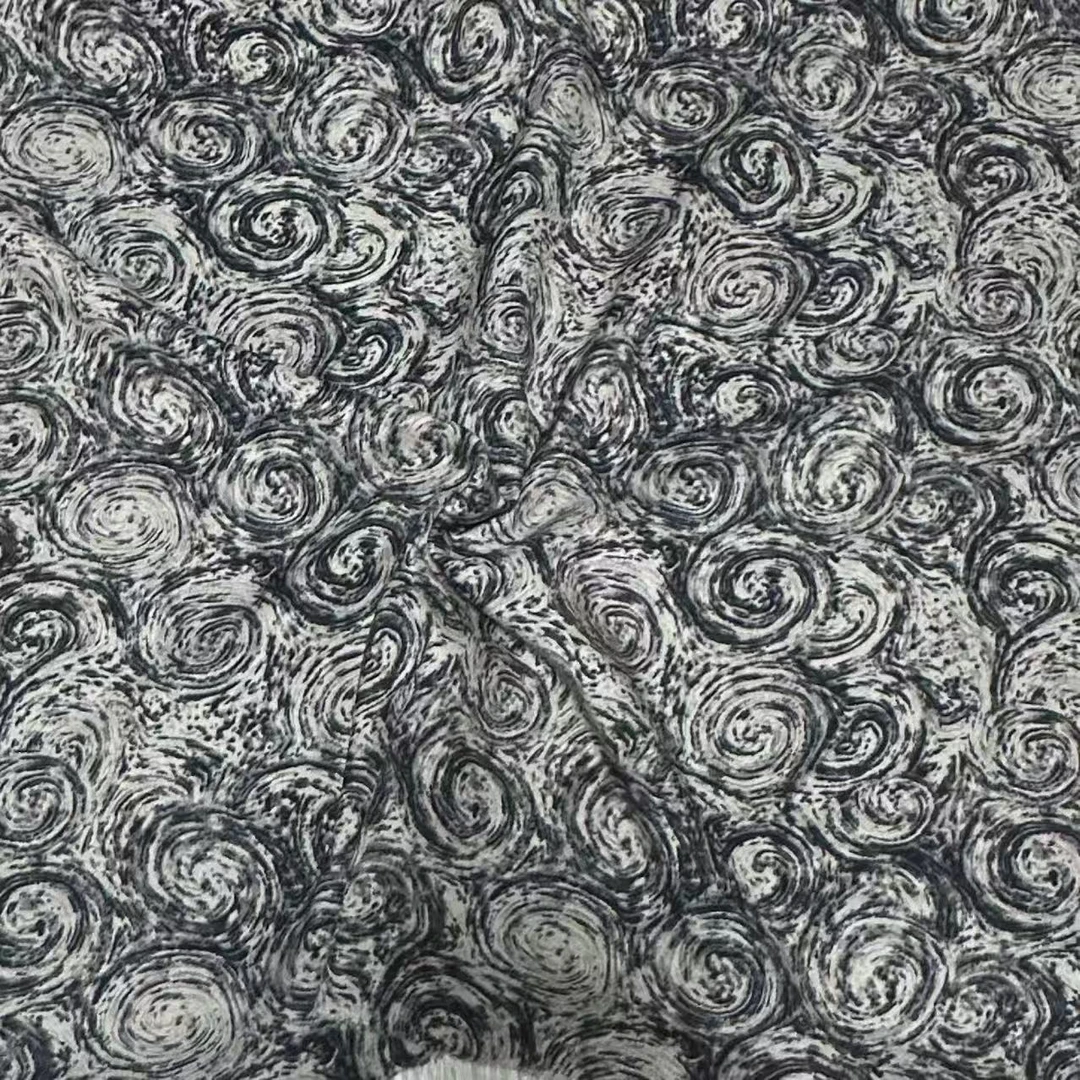 [人造棉绵绸100%棉]服装面料[2米包邮]白底花卷人造棉布料