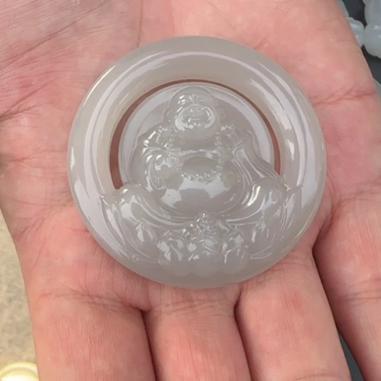 颈饰未镶嵌和田玉卡52