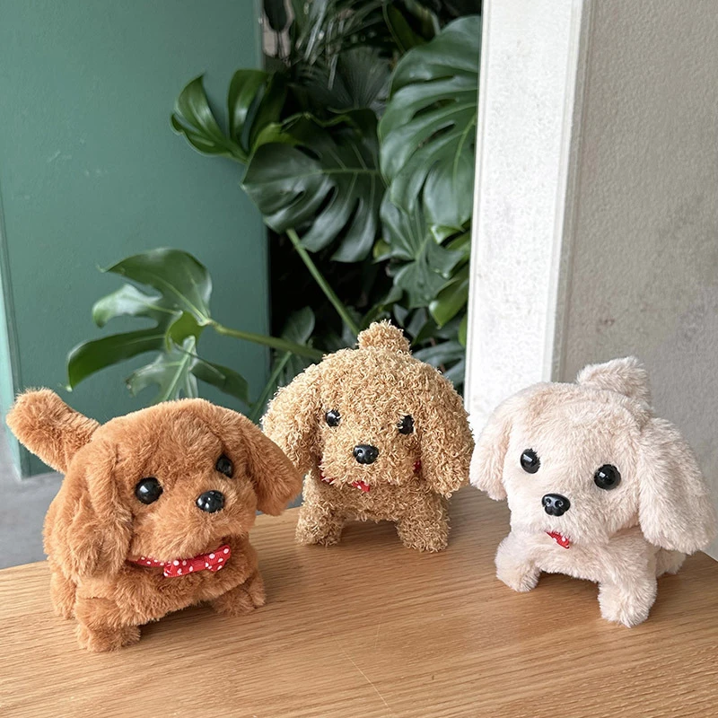 毛绒仿真狗会叫会走小狗公仔电动儿童男女孩宠物狗小朋友玩具玩偶
