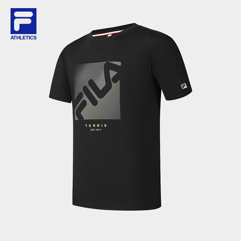 【亲肤网球】Fila/斐乐运动短袖男新款吸湿排汗圆领T恤A11M523104F