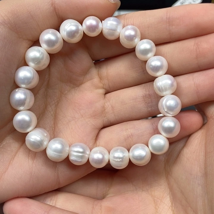 淡水珍珠颈饰银S925镶嵌