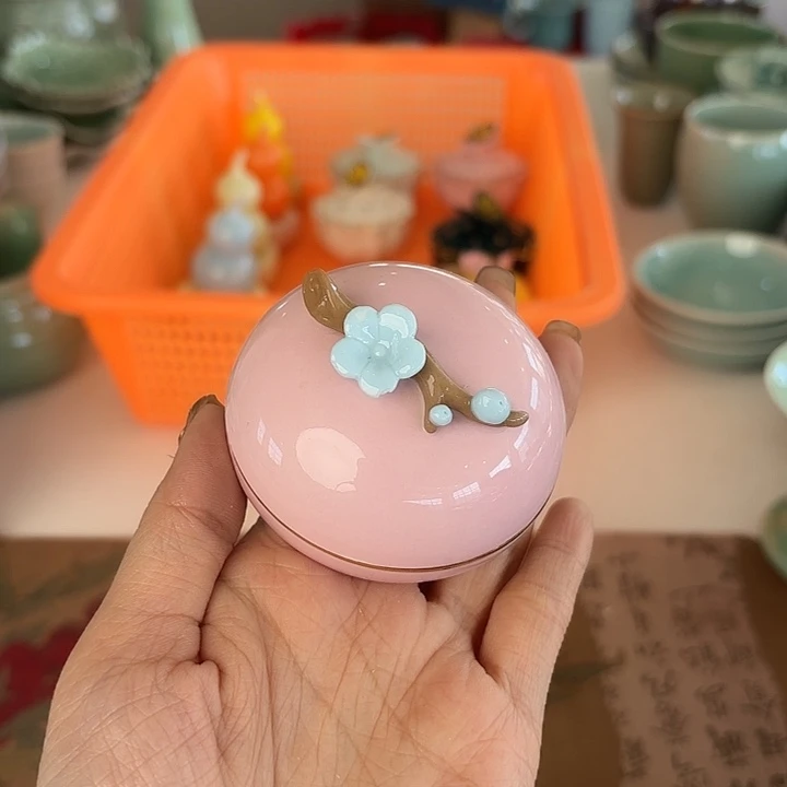龙泉云间青瓷小米茶器