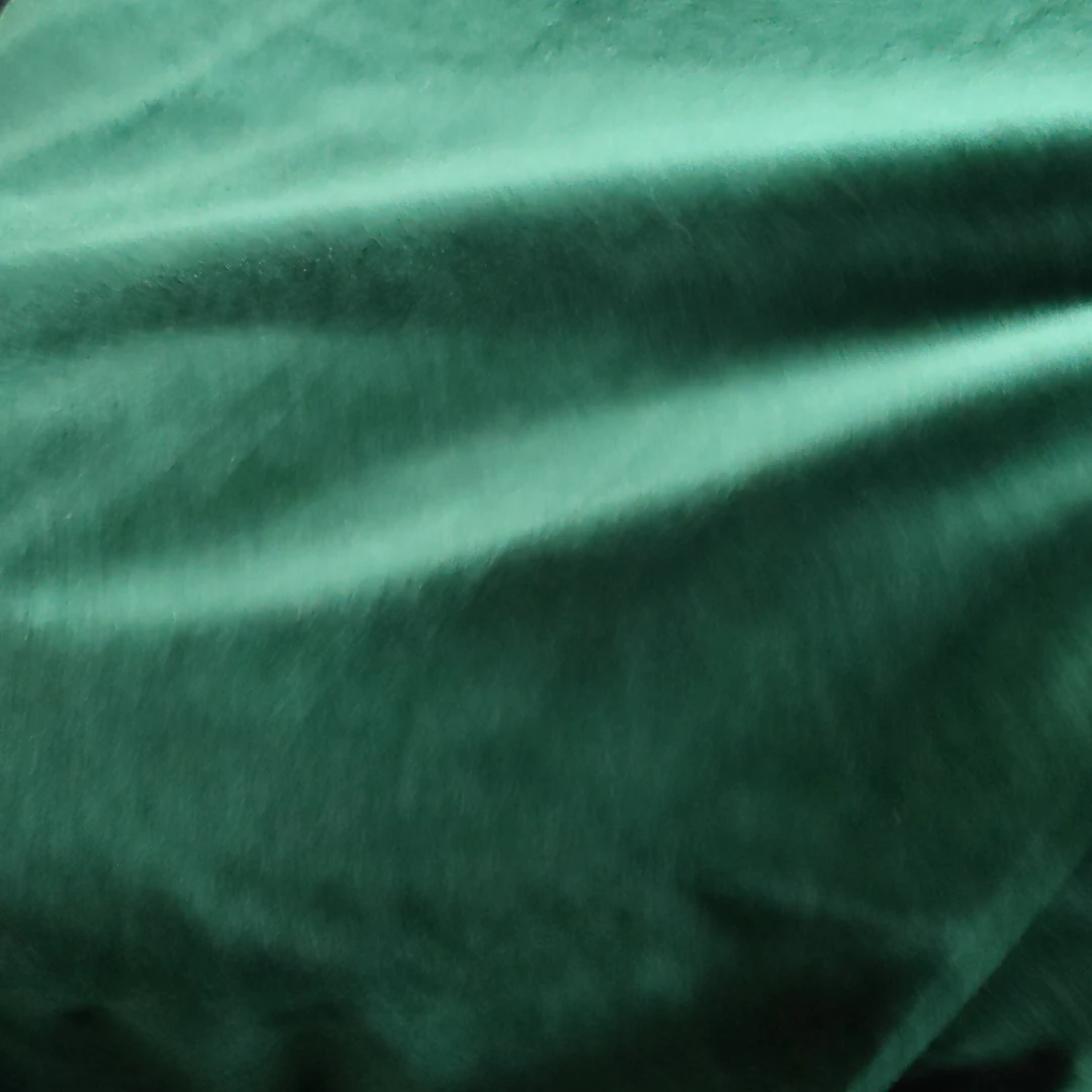 墨绿色丝绒布料高档丝绸面料窄幅弹力布艺装饰布
