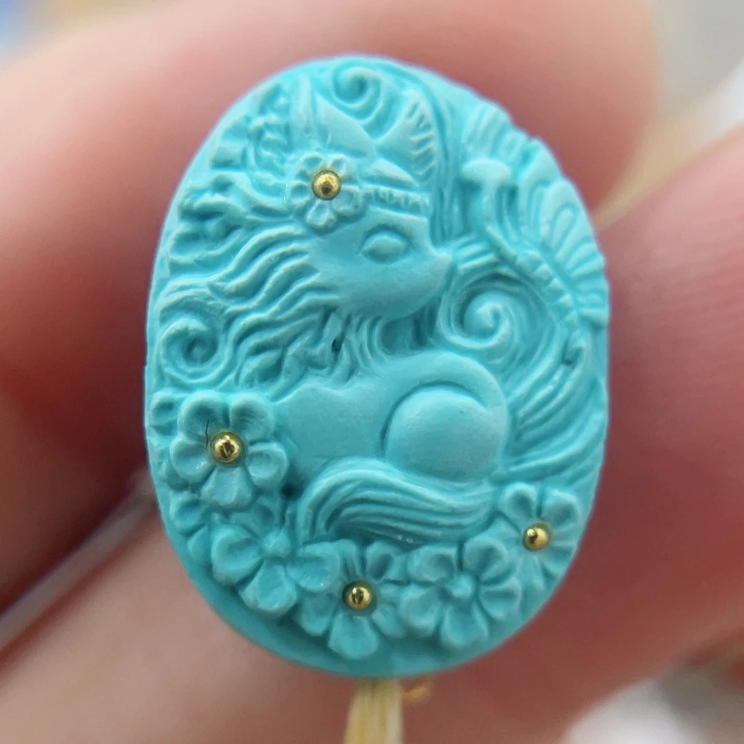 未镶嵌绿松石珠宝奇石