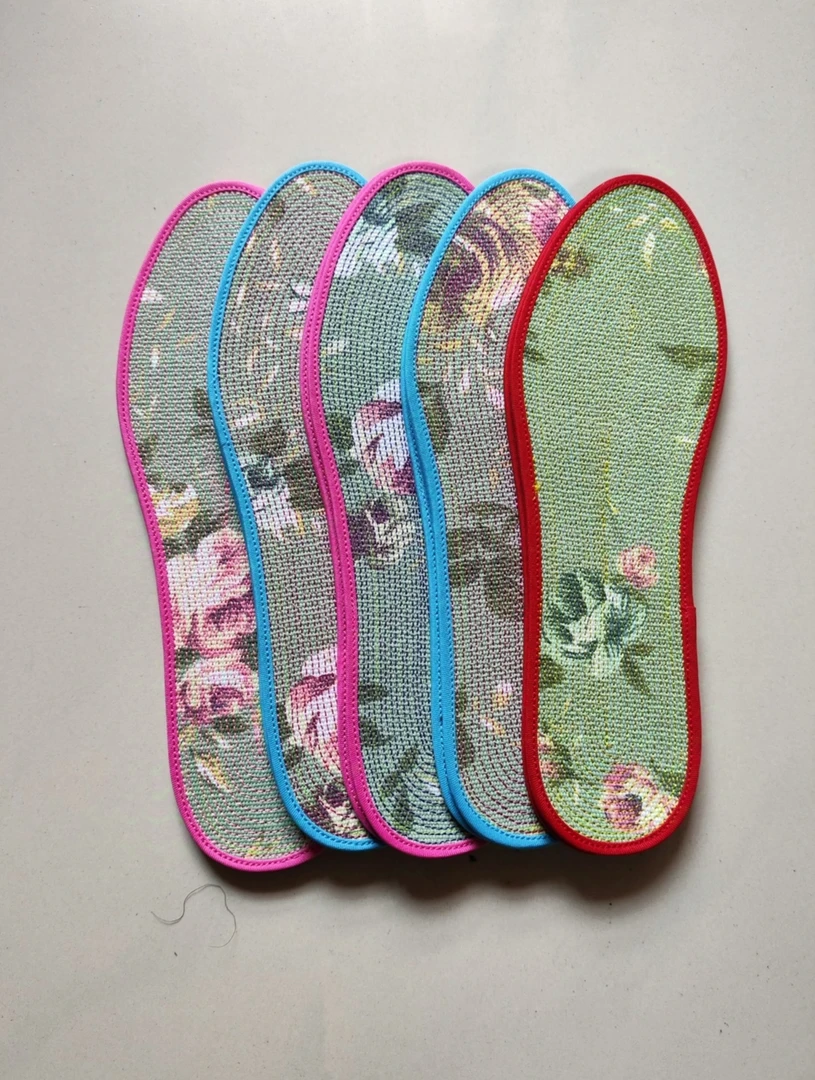 网格纯棉舒适棉布夏季防臭鞋多层布鞋垫全棉鞋垫子，吸汗透气防臭，