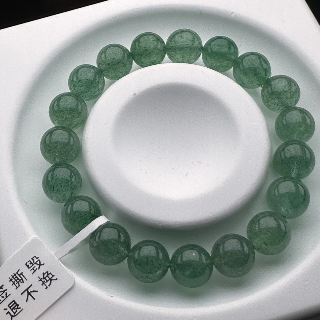 天然绿草莓晶天然水晶