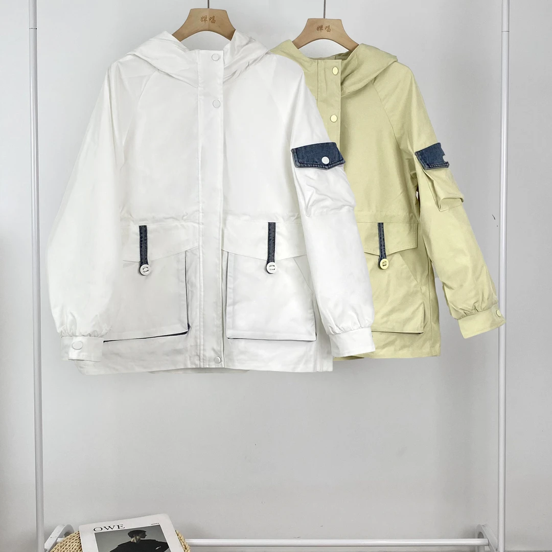 韩版宽松连帽工装外套女款2024秋季新款时尚休闲百搭上衣8021