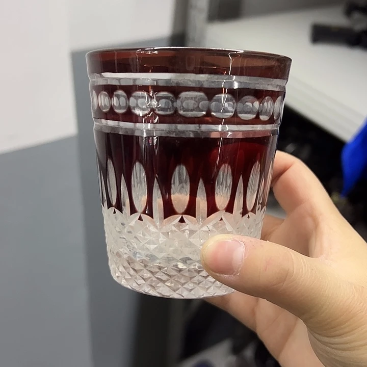 平底款水晶玻璃微瑕一个