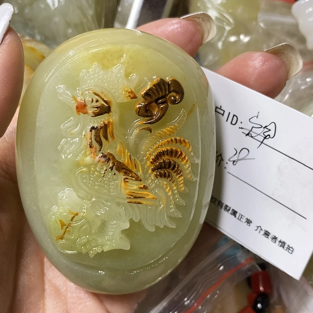 石材＆*❤古青石手把件