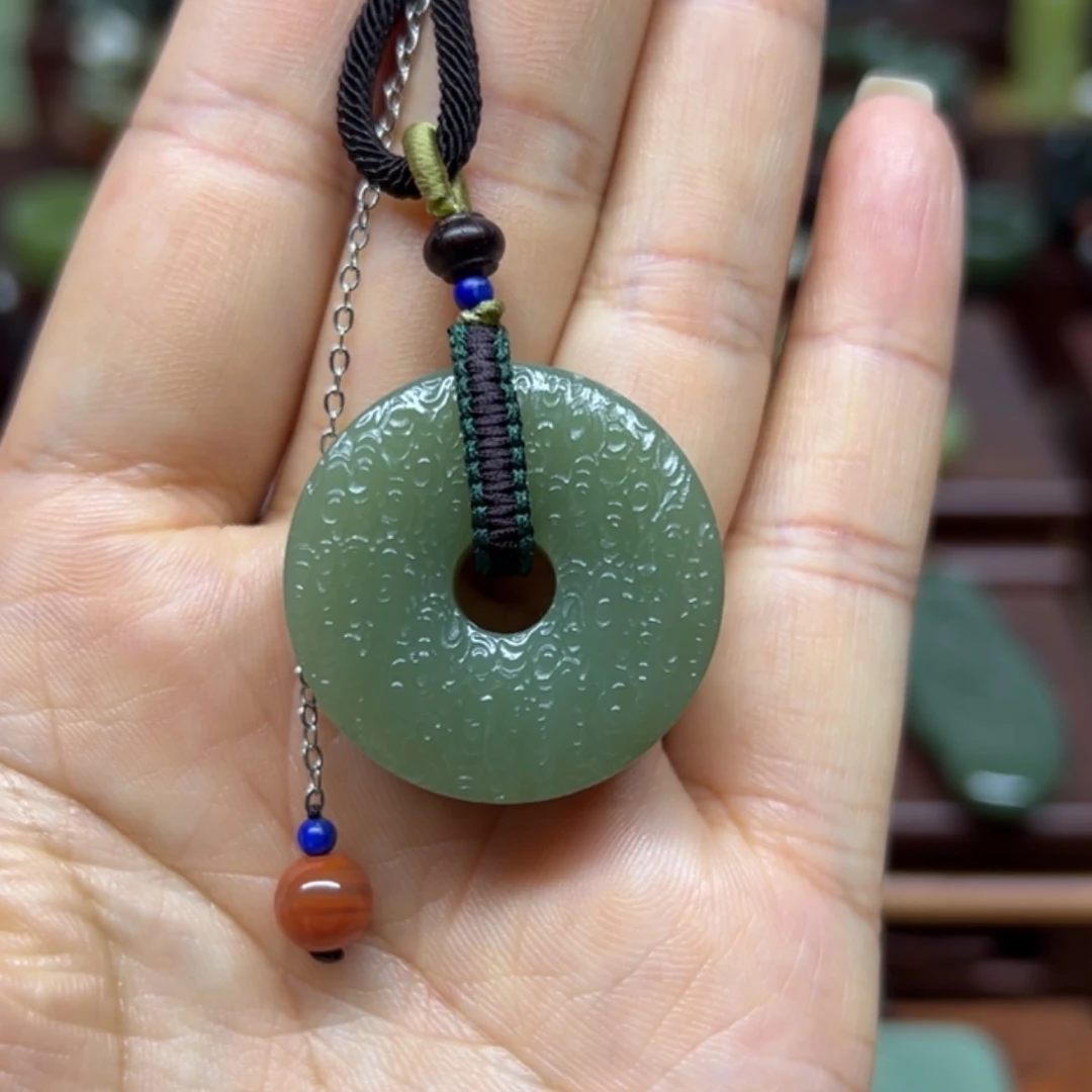 【闪购商品】岫岩老玉（透闪石质玉）未镶嵌颈饰仿古平安扣