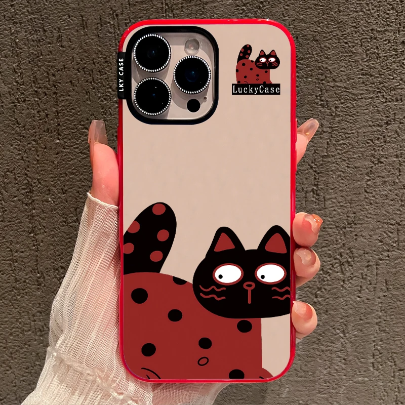 【新升级超薄1.5贝贝壳】斑点猫适用苹果16promax手机壳15新款14