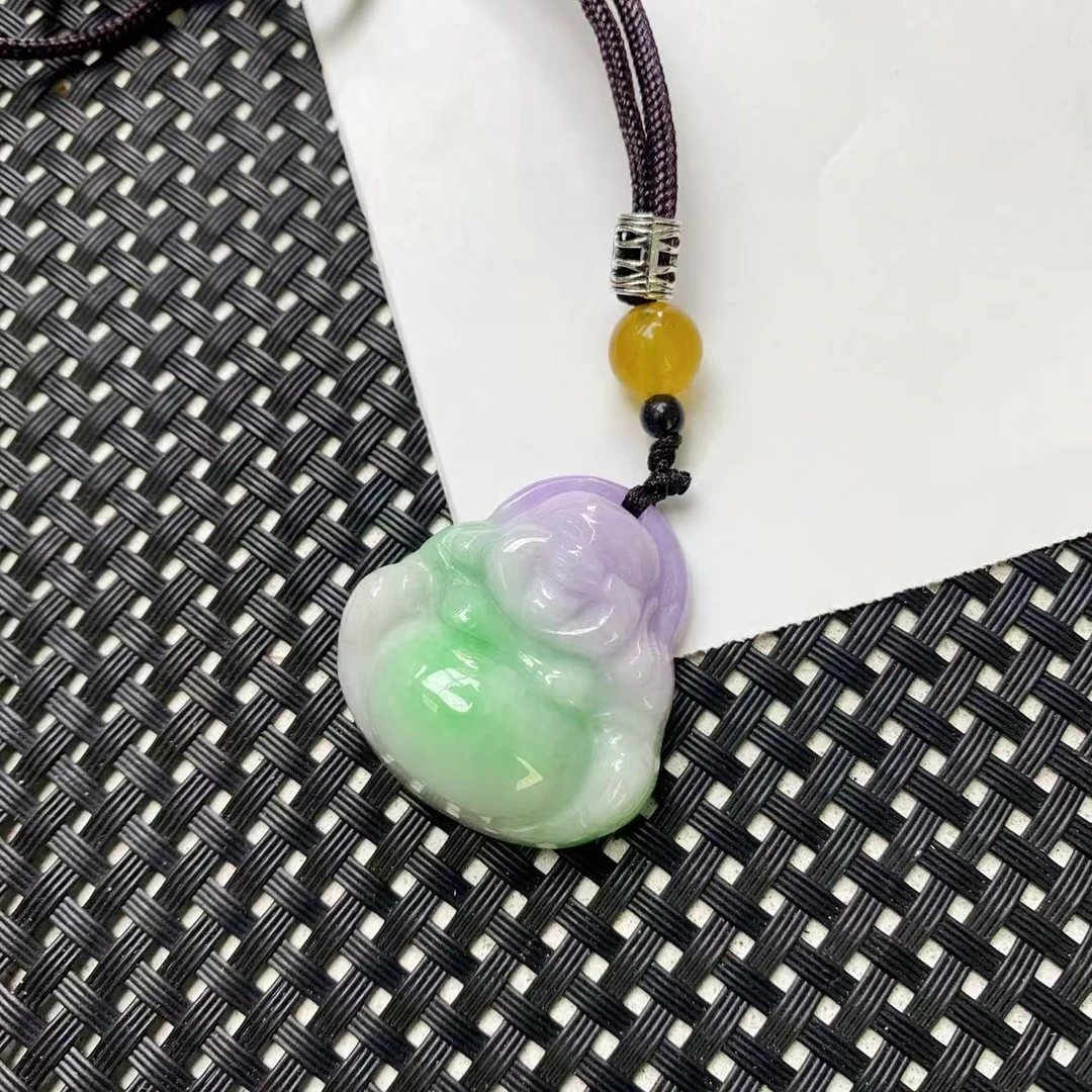 [石矿]A995春采小佛公项链吊坠