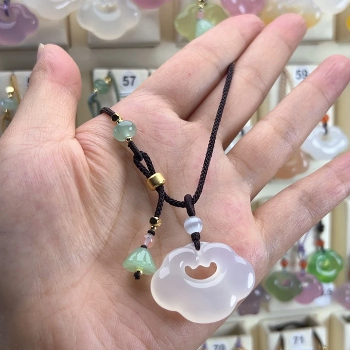 玛瑙/玉髓颈饰未镶嵌꧁****꧂